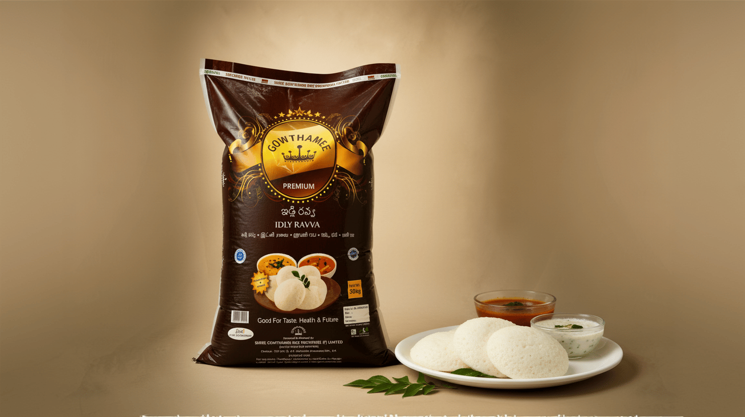 Gowthamee Idli Rava with a serving of idli