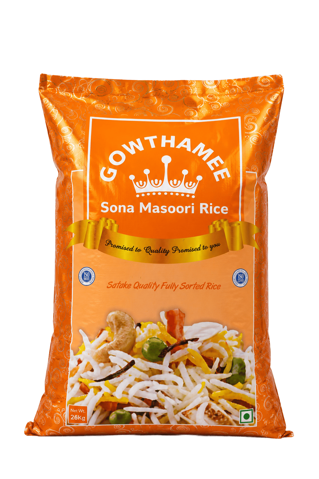Gowthamee Sona Masuri Raw Rice pack