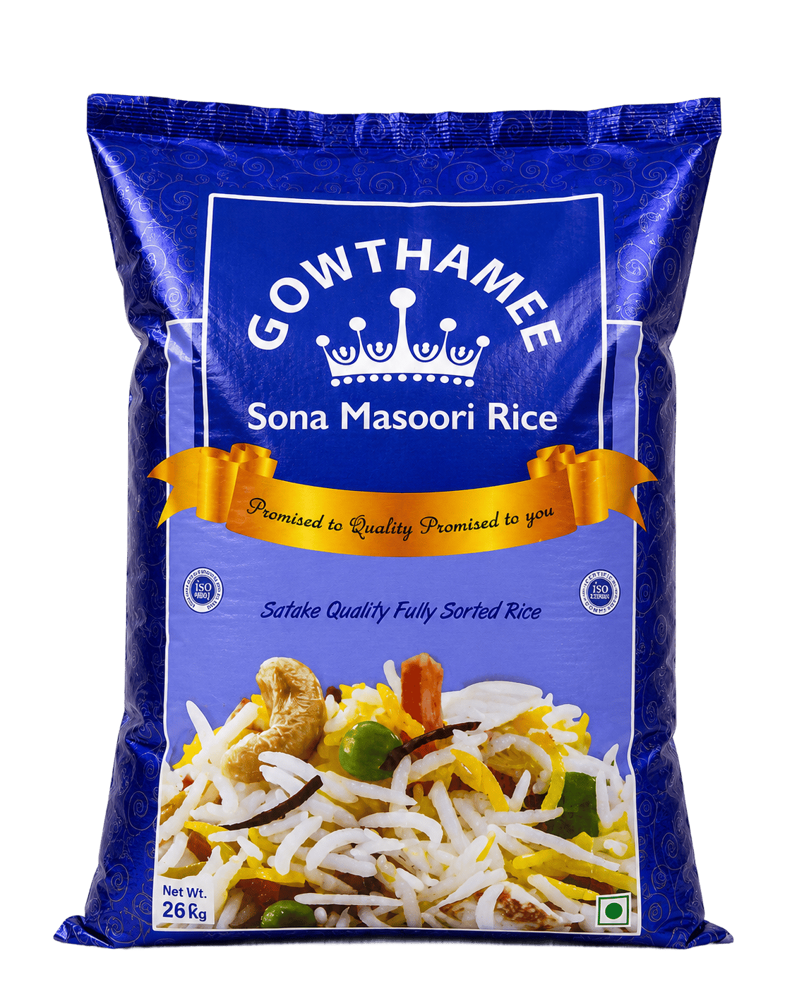 Gowthamee Sona Masuri 2-Year Aged Rice pack